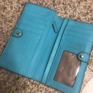 Michael Kors blue wallet